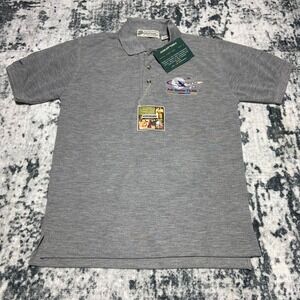 AKWA Men's Small Gray FedEx Air Show Team Polo Shirt Moisture Wicking Breathable